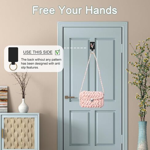 Magnetic Purse Holder with Strong Magnetism, Heavy Duty Handbag Hanger for Table, Locker Room, Restroom, and More - Stylish Floral Purse Hook for Women(Black) in Saudi Arabia