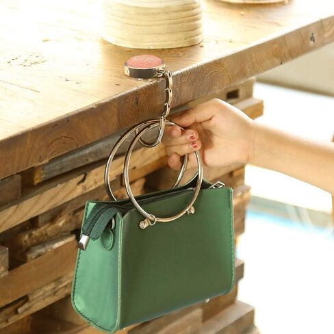 Purse Hook Foldable - Folding Handbag Table Hanger-Bag Hanger Collection-Desk Hooks for Purse (Gold) in Saudi Arabia