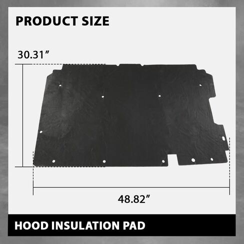 G-PLUS Hood Insulation Pad 1/2" with Clips Compatible with Chevy Tahoe 2000-2006/Fit Chevy Suburban 1500 2500 2000-2006 in Saudi Arabia