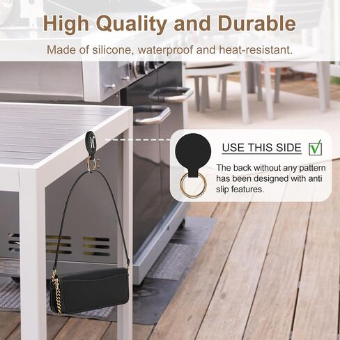 Magnetic Purse Holder - Heavy Duty Handbag Hanger with Strong Magnetism, Beautiful Lily Hook for Women, Suitable for Table, Locker Room, Restroom, and More in Saudi Arabia