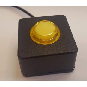 مفتاح USB HID قابل للبرمجة بزر واحد مع كابل بطول 2 متر (أحمر)