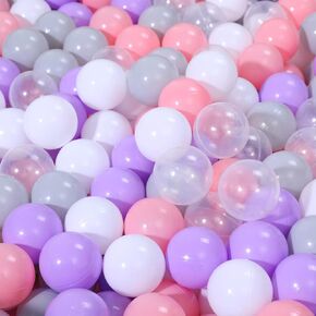 Ball Pit Balls for Kids, Thicken Soft Plastic Crush Proof Balls for Ball Pit, 2.15-Inch Crush Proof Balls BPA Free Non-Toxic