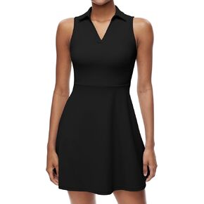 Fengbay Tennis Dress for Women,Golf Dresses with Built in Shorts with 4 Pockets for Sleeveless Athletic Workout Dress
