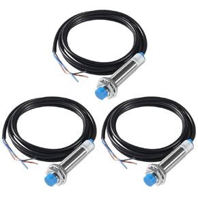 3PCS Proximity Switch DC 6-36V M12 Proximity Detective Approach Sensor LJ12A3-4-Z/BY Inductive Proximity Switch 4mm Detecting Distance,LJ12A3-4-Z/BY(PNP NO)