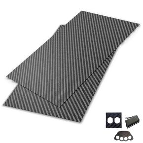 500x600x3mm 100% Carbon Fiber Sheet, Laminate Plate Panel 3K Twill Matte Carbon Fiber Plate