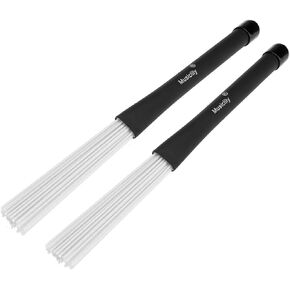 Musiclily Retractable Jazz Drum Brushes Telescopic Percussion Professional Wire Brushes Drumsticks Sticks