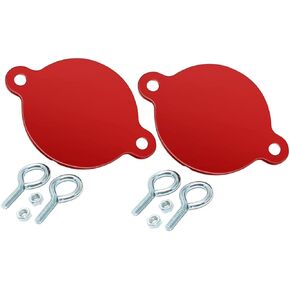 FDC Caps - Metal Fire Department Connection Caps - Red Breakable Fire Department Caps - 2 Pack