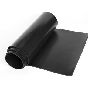 WochiTV Solid Rubber Sheets Strips, 12" Wide x 1/8" Thick x 12" Long Neoprene Rubber Rolls Perfect for DIY Gasket Material, Sealing, Liner, Shield, Padding, Mat