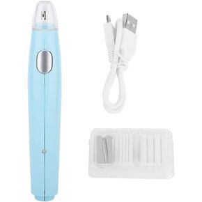 Electric USB Charging Refillable Eraser, Battery Operated Pencil Eraser with 16 Replacement Refills, Electric Pencil Eraser Rechargeable for Artists (Blue)