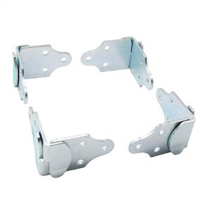 X-Haibei 8 Pack Trailer Stake Rack Corner Connector Brackets Straight Wood Sides Latch Rack Set