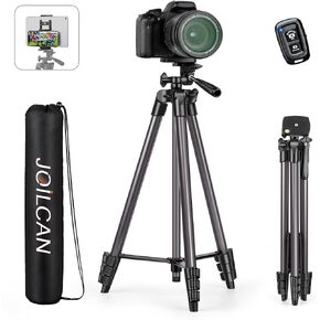 67" Tripods Camera Tripod, Remote Control Travel Tripod for Video Recording Vlog Photo Tripods, Travel Phone Tablet Tripod with Carry Bag, Aluminum Lightweight Portable Camera Tripod