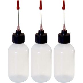 3-2oz Plastic Squeeze Bottles 1.5" Stainless Applicators