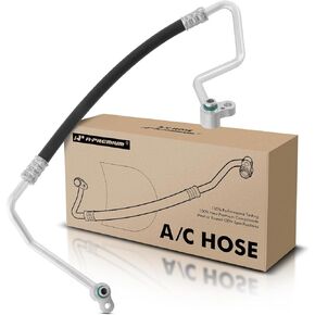 A-Premium A/C Discharge Line Hose Assembly Compatible with Hyundai Accent 2012-2014, Veloster 2012-2015 L4 1.6L, Naturally Aspirated Only, Compressor to Condenser