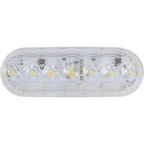 Peterson 821C-7 LED Back-Up Light Oval Grommet Mount 6.5" x 2.25" Pl3 Housing