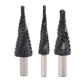 Cobalt Step Drill Bit M35 Three Spiral Flute 3/16" - 7/8" - for Metal, Stainless Steel, Aluminum, Wood, Plastic