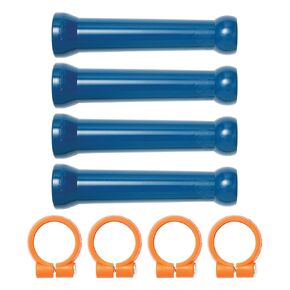 Loc-Line Coolant Hose Extended Element Kit, Acetal Copolymer, 8 Piece, 1/2" Hose ID