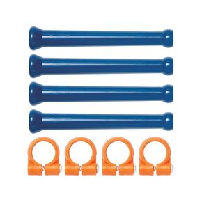 Loc-Line Coolant Hose Extended Element Kit, Acetal Copolymer, 8 Piece, 1/4" Hose ID
