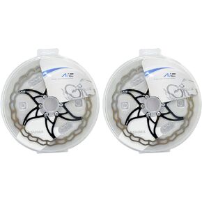 Ashima-LTD Ai2 ARO-09 Lightest Disc Brake Rotor 180mm 104g,2PCs, Black,AS2372