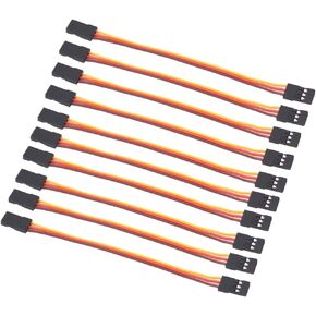 10pcs Male to Male 10cm Servo Extension Lead Wire 26awg 30cores Cable(C58-10)