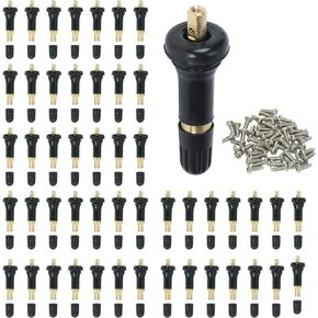 50Pcs TPMS 20008/20018 Tire Pressure Sensor Rubber Snap-in Valve Stems Valve Stem Replacement for GM Chevy