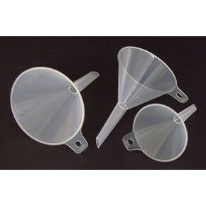 Funnel Filter Polypropylene Plastic with Holding Tab 100mm