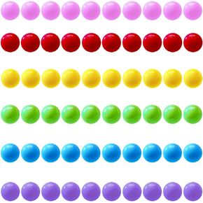60 Pcs Chinese Checkers Marbles Balls in 6 Colors,14mm Game Replacement Marbles Balls for Marble Run, Marbles Game