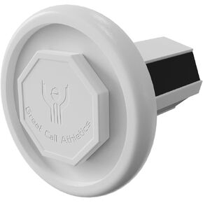 | Lacrosse End Cap | Black White | Lax Butt end caps Stick Cap | Fits 1" Lacrosse Attack Defense Shafts