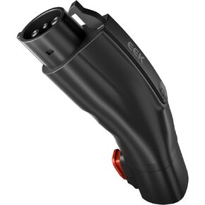 Tesla to J1772 Adapter, Tesla Charger Adapter Fit for J1772 EVs, Max 60A 250V Fast Charging, Safety Certified and Mobile Chargers (Black)
