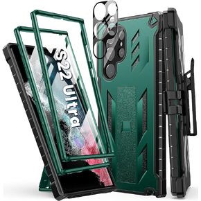 FNTCASE for Samsung Galaxy S22 Ultra Case, Built-in Screen Protector in Kuwait
