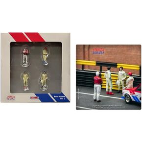 American Diorama BRE Racing Driver Figures TarmacWorks collabration 1:64 Metal Figure Set T64F-006-BRE (4 Figures)