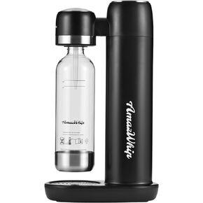 Sparking Water Maker, Household Portable Bubble Water Machine With 1L Water Bottle, CO2 Soda Maker Machine For Carbonated Beverage Homemade (Black)
