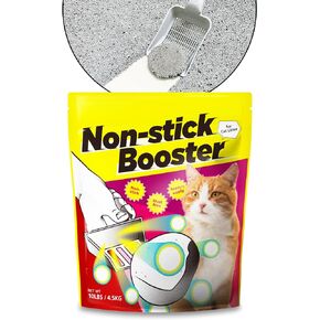 Neko Island Non-Stick Booster Clay Cat Litter Cat Attract Litter Additive | Cat Urine Smell Eliminator Scoop Away Cat Litter Unscented | Dust Free Cat Litter Clumping Pet Odor Eliminator (10 lbs, 1EA)