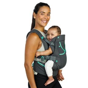 Infantino Carry On Multi-Pocket Carrier - All-Positions, Black, Ergonomic Design for Newborns and Toddlers, 8-40 lbs. with Forward-Facing, in-Facing and Backpack Positions Plus 6 Storage Pockets