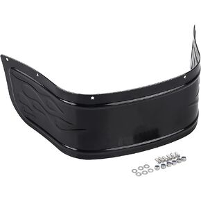 Chrome Flame Style Front Fender Trim Skirt For Harley Touring Road King Electra Glide Ultra Classic Tri Glide Ultra 1980-2013