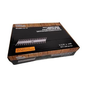 1-1/2" x .148" Collated Structural-Connector Joist Hanger Nails, Paper Collated, HDG (33-35 Degree) - 1000pcs Box (DHJHN112-1K)