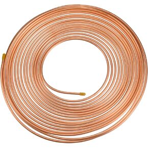 MECCANIXITY Copper Tube, 49ft 7/16 Inch Refrigeration Copper Tubing Seamless Hollow Copper Pipe Industrial Metal Tubing for Air Conditioning Refrigerator