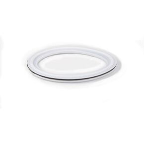 Tri Clamp Envelope Gasket PTFE (Teflon) PTFE X EPDM Sanitary Pharmaceutical Grade High Elasticity VS PTFE Alone! IE Longer Life. (6")