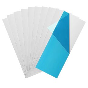 10 Pack 6061 T6 Aluminum Sheet Metal 6 x 6 x 1/32 Inch Flat Plain Aluminum Plate Covered with Protective Film, Heat Treatable Aluminum Sheet Plate for Crafting Industrial, Finely Polished and Deburred