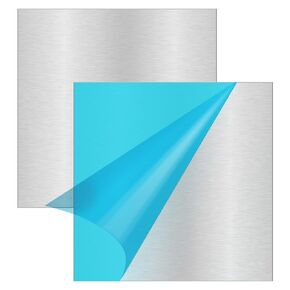 2PCS 3003 Aluminum Sheet, 8 x 8 x 1/8 Inch Aluminum Plate Covered with Double Protective Film, Rectangle Metal Aluminum Sheet Plate for Crafting, DIY, Crafting, Industry