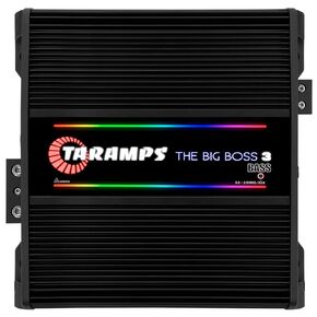 Taramps The Big Boss 3 Bass Black Color Amplifier 0.5 to 2 Ohms 3000 Watts RMS 108 RGB Effects, Multi Impedance, Monoblock Class D, Smart 3k Car Audio