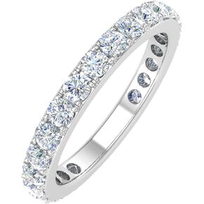 FINEROCK 1 Carat Diamond Wedding Band Ring in 10K Gold