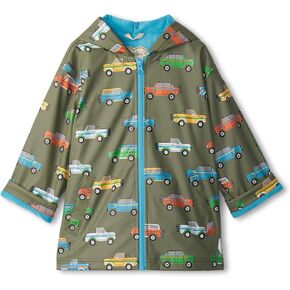 Hatley Boys' Off Roading Zip Up Rain Jacket (Toddler/Little Big Kid)