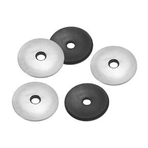 PATIKIL 7/32"x5/8" EPDM Bonded Sealing Washers, 80 Pieces 201 Stainless Steel Bonded Sealing Neoprene Rubber Washers Gasket for Marine Bolt Supply (#12)