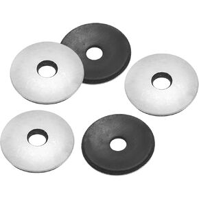 PATIKIL 7/32 "x5/8" EPDM غسالات الختم المستعبدين، 80 قطعة 201 الفولاذ المقاوم للصدأ المستعبدين ختم النيوبرين غسالات المطاط طوقا لتوريد الترباس البحري (#12) in Kuwait
