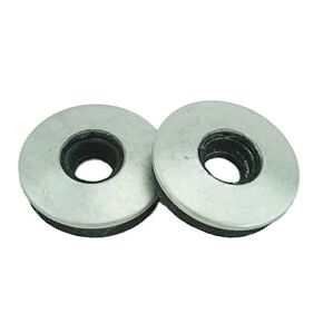 N.10 Neoprene EPDM Bonded Sealing Washers Stainless Steel 18-8, Neo Bond, 100 Pieces, Works with Both N.8 and N.10 Screws (N.8 & N.10)