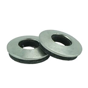N.10 Neoprene EPDM Bonded Sealing Washers Stainless Steel 18-8, Neo Bond, 100 Pieces, Works with Both N.8 and N.10 Screws (N.8 & N.10)
