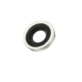 MECCANIXITY Bonded Sealing Washers M10 15.8x10.7x2mm Carbon Steel Nitrile Rubber Gasket, Pack of 12
