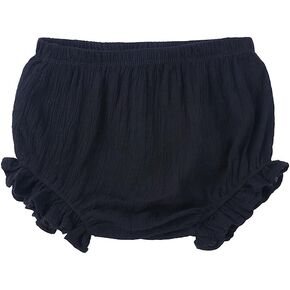 Toddler Baby Girls Boys Solid Color Cotton Linen Shorts Summer Bloomers