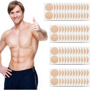 50 Pairs of Men's Nipple Covers Anti Chafing Nip Protector Shields Nipple Tape Stickers Adhesive Nipple Guard Band