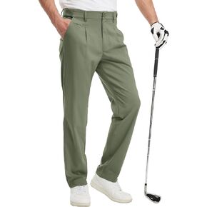 Gopune Men's Lightweight Golf Pants Classic Fit Quick Dry Casual Work Dress Pants